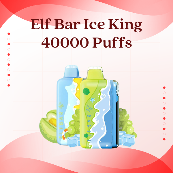 Elf Bar Ice King 40000 Puffs Disposable Vape with Smart LED Display
