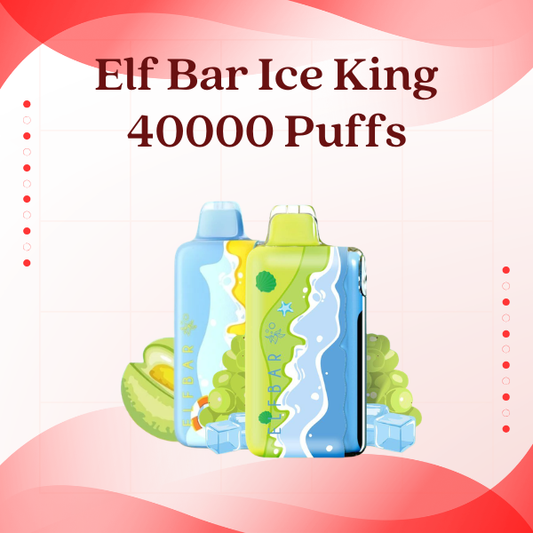 Elf Bar Ice King 40000 Puffs Disposable Vape with Smart LED Display